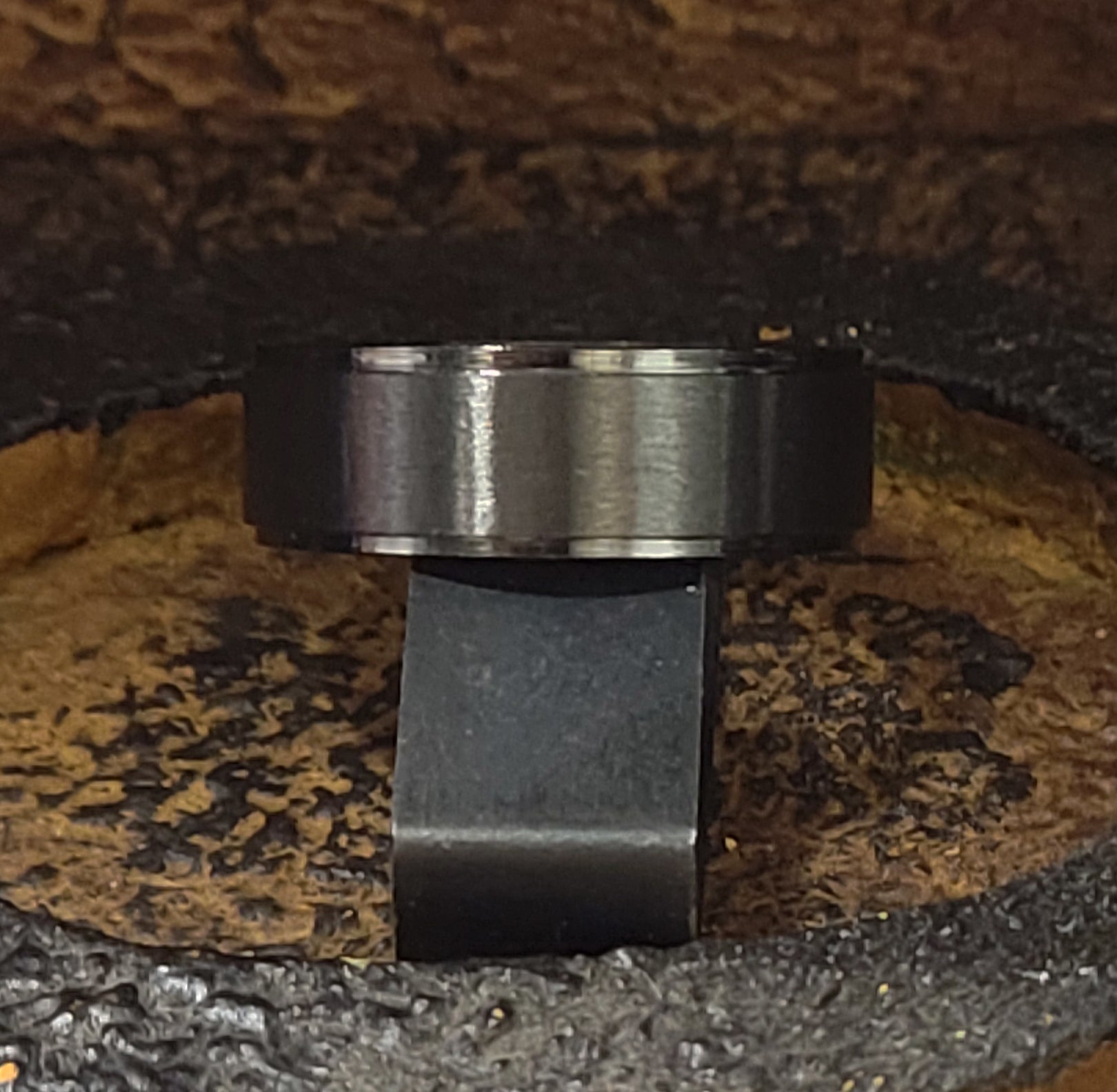 Personalized Men's Matte Black Promise Ring