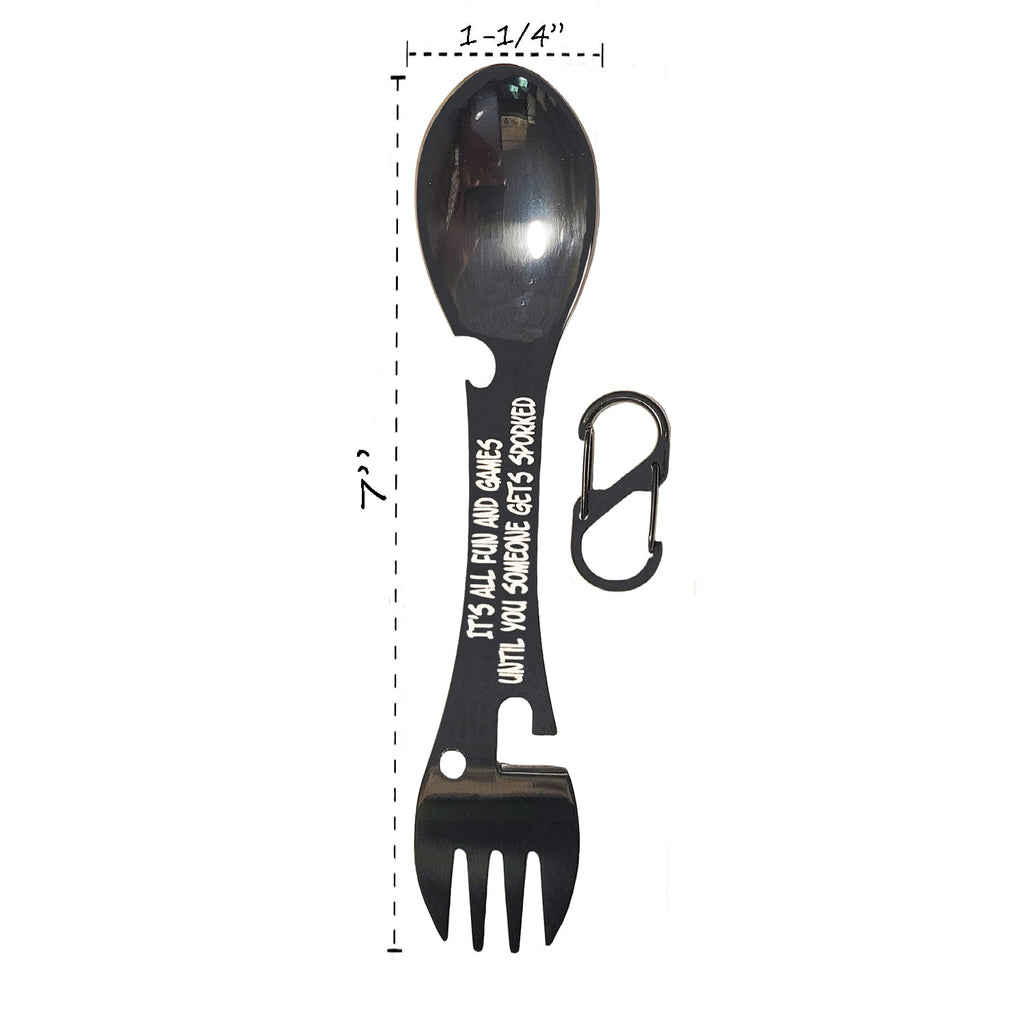 Personalized Camping Spork - Engraved Camping Knife, Spoon Fork