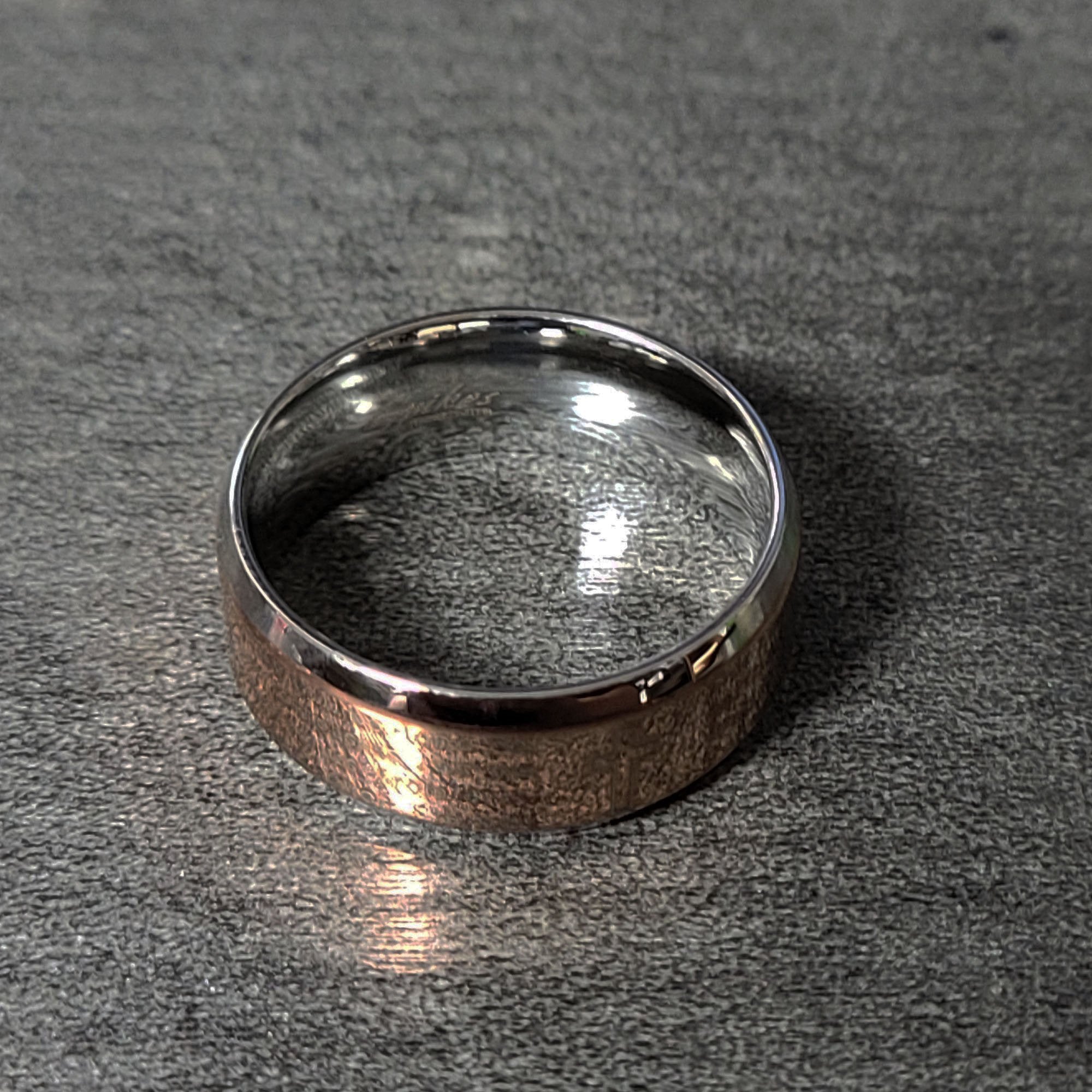 Custom Engraved The Lord's Prayer Engraved Christian Cross Purity Ring