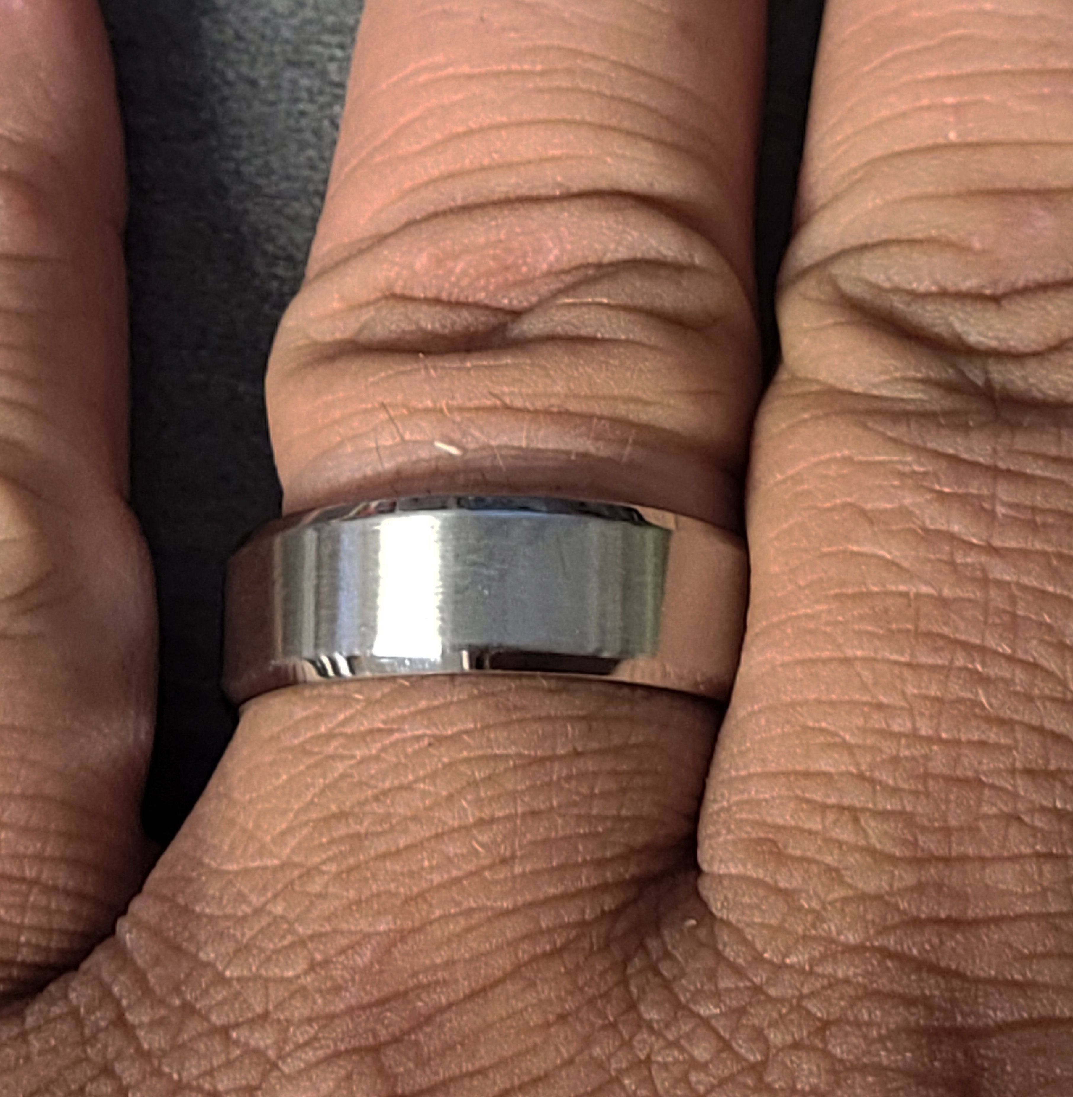 Engraved Men's Silver Promise Ring - Engraved Men's Ring