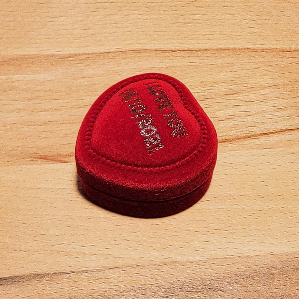 Personalized Heart Ring Box - Custom Engraved Ring Box - Handwriting Ring Box