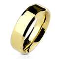 Personalized Women's Wedding Band - 14k Gold Over Stainless Steel