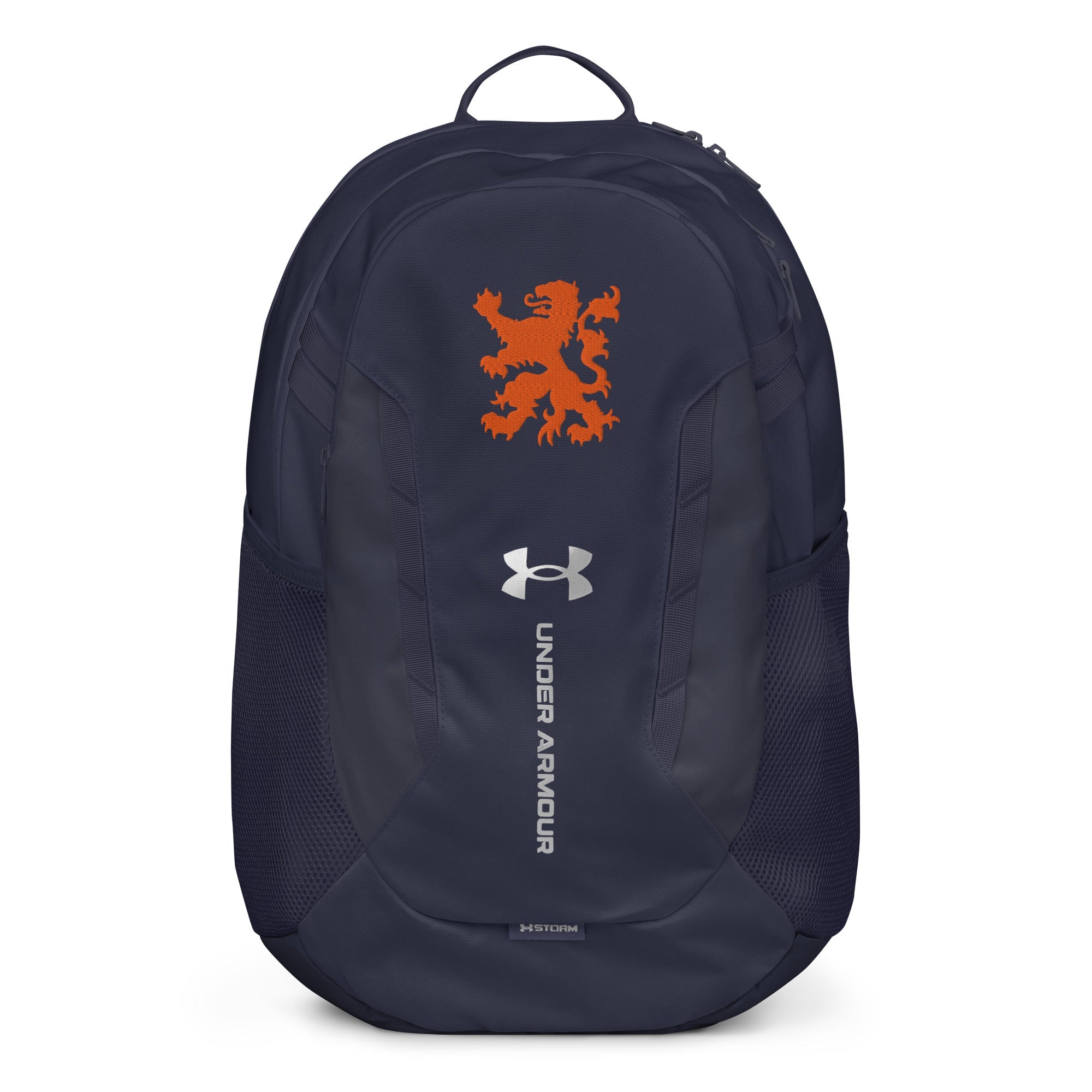 Dutch - back to school / work Under Armour® laptop backpack Orange embroidery