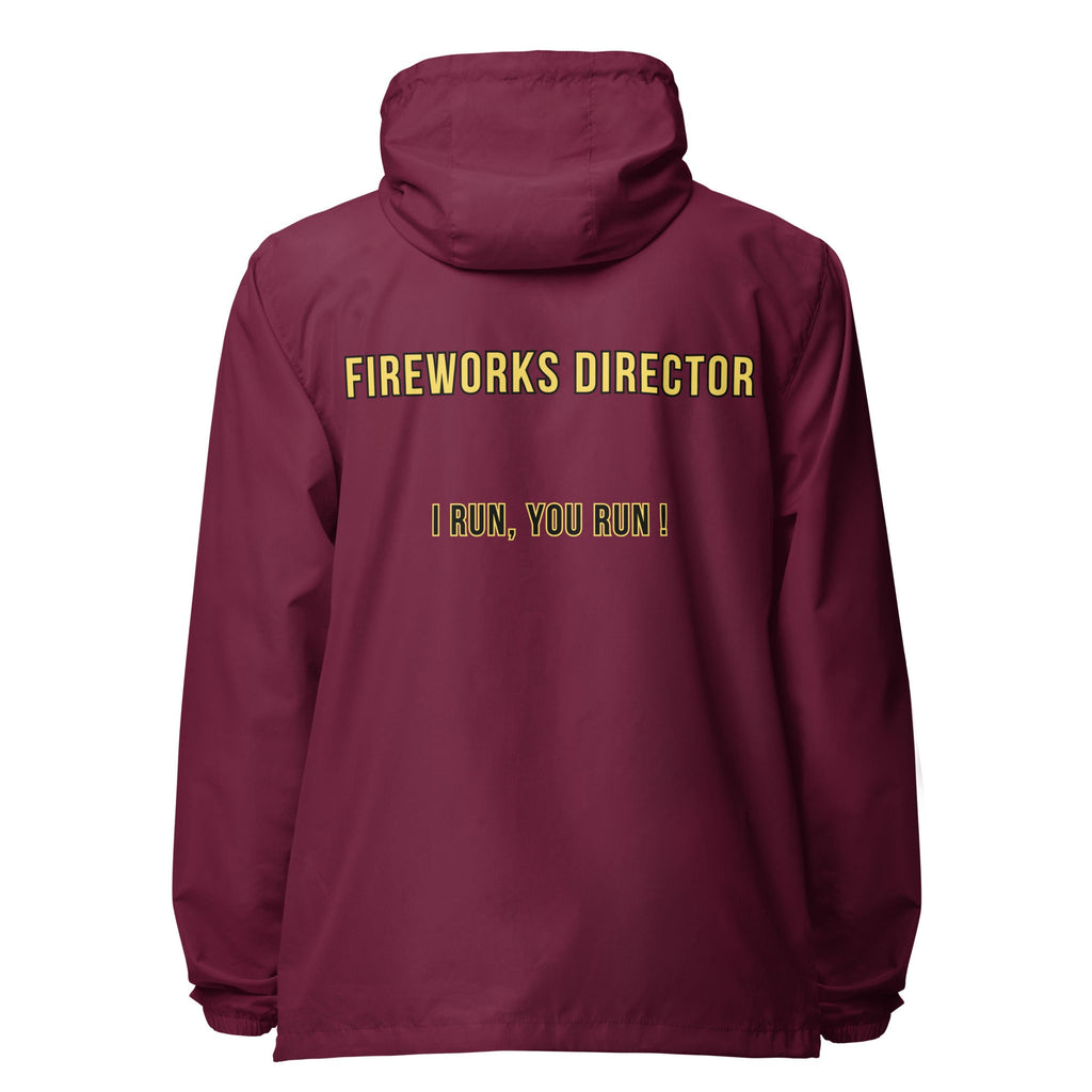 Fireworks Director - lightweight zip up windbreaker