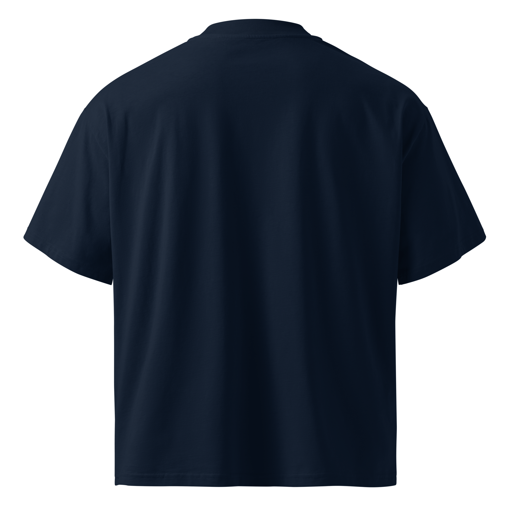 Born in Dark Mode – Oversized Organic High-Neck T-Shirt