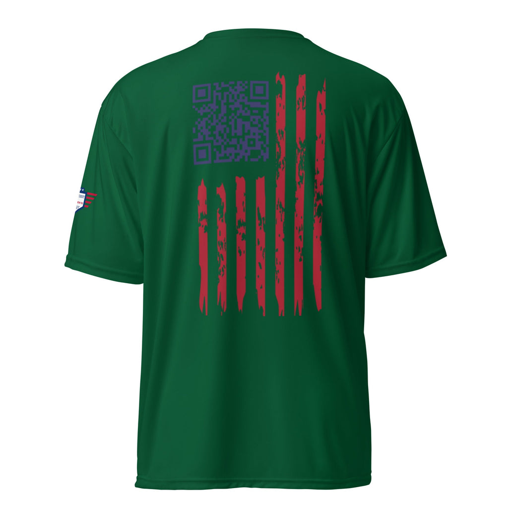 We the People easter-egg QR Code - Trump Dance - Unisex performance crew neck t-shirt