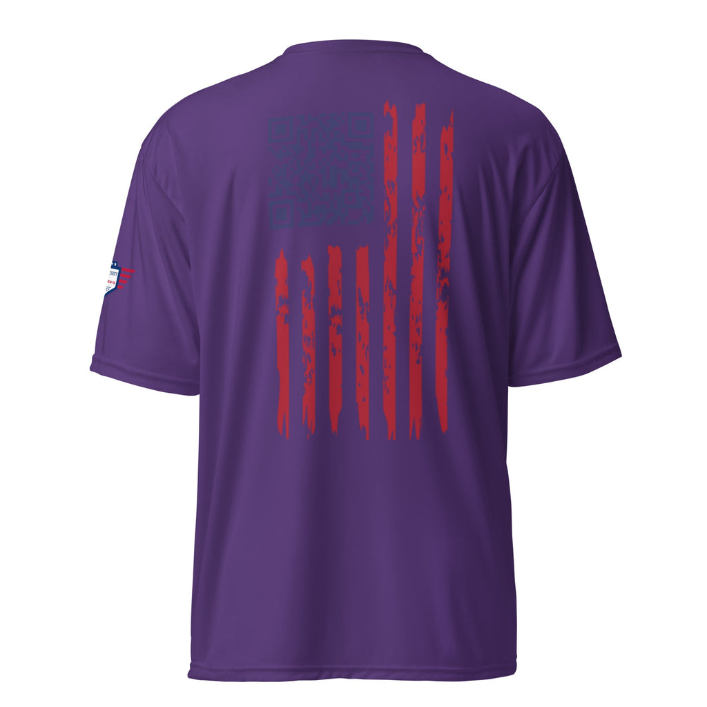 We the People easter-egg QR Code - Trump Dance - Unisex performance crew neck t-shirt