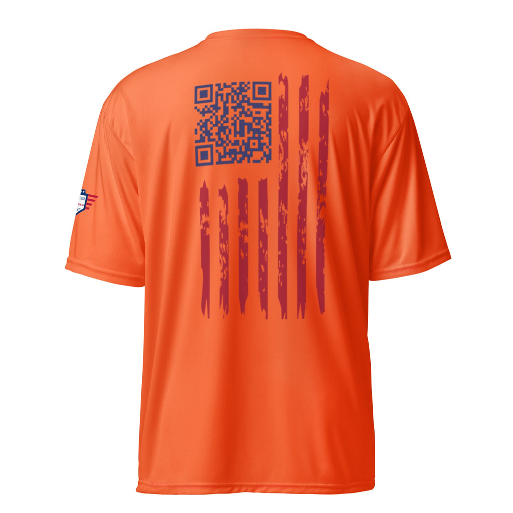 We the People easter-egg QR Code - Trump Dance - Unisex performance crew neck t-shirt