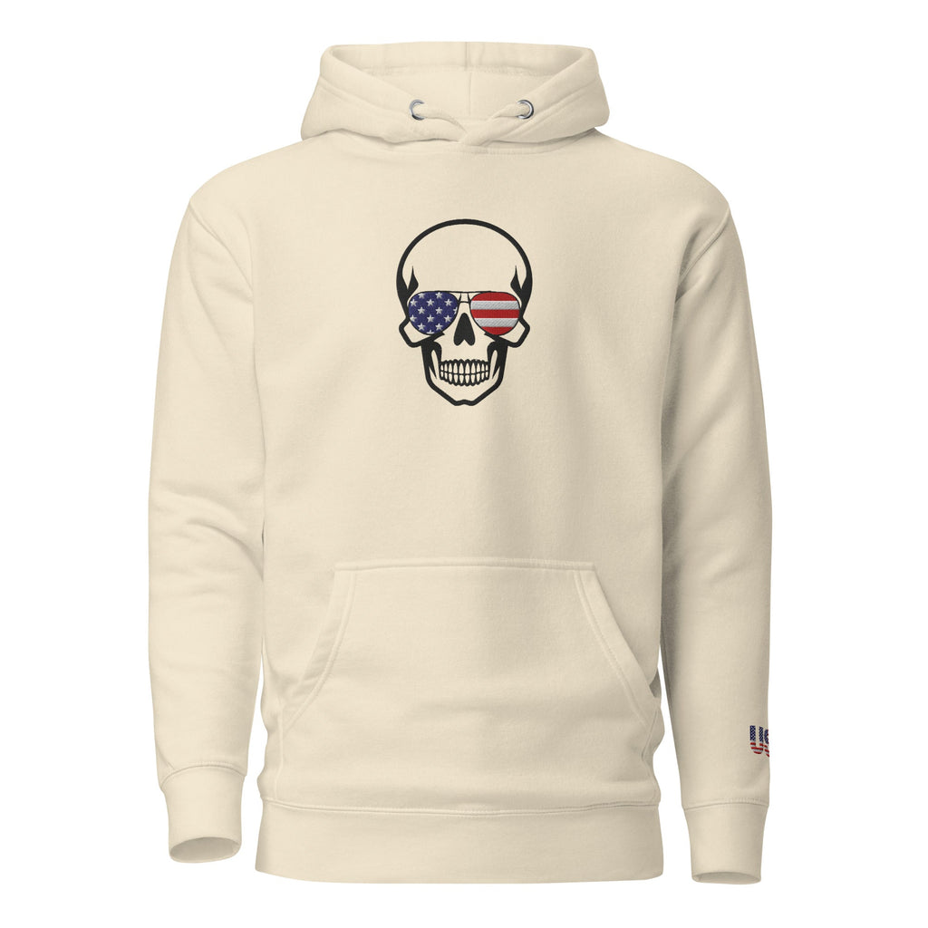 The most comfortable embroidered Hoodie you have ever seen - runs small so size up - 'Merica Merch