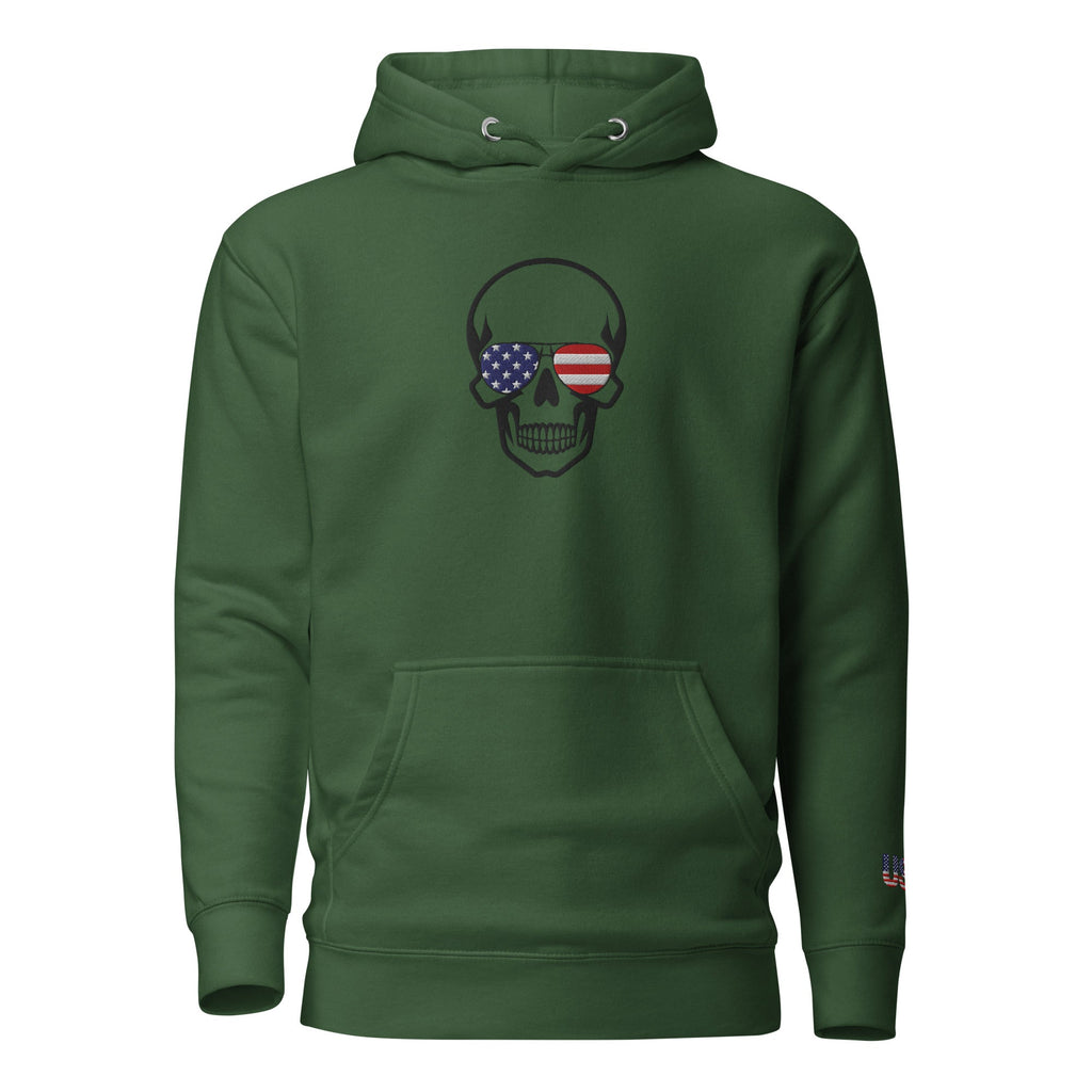 The most comfortable embroidered Hoodie you have ever seen - runs small so size up - 'Merica Merch