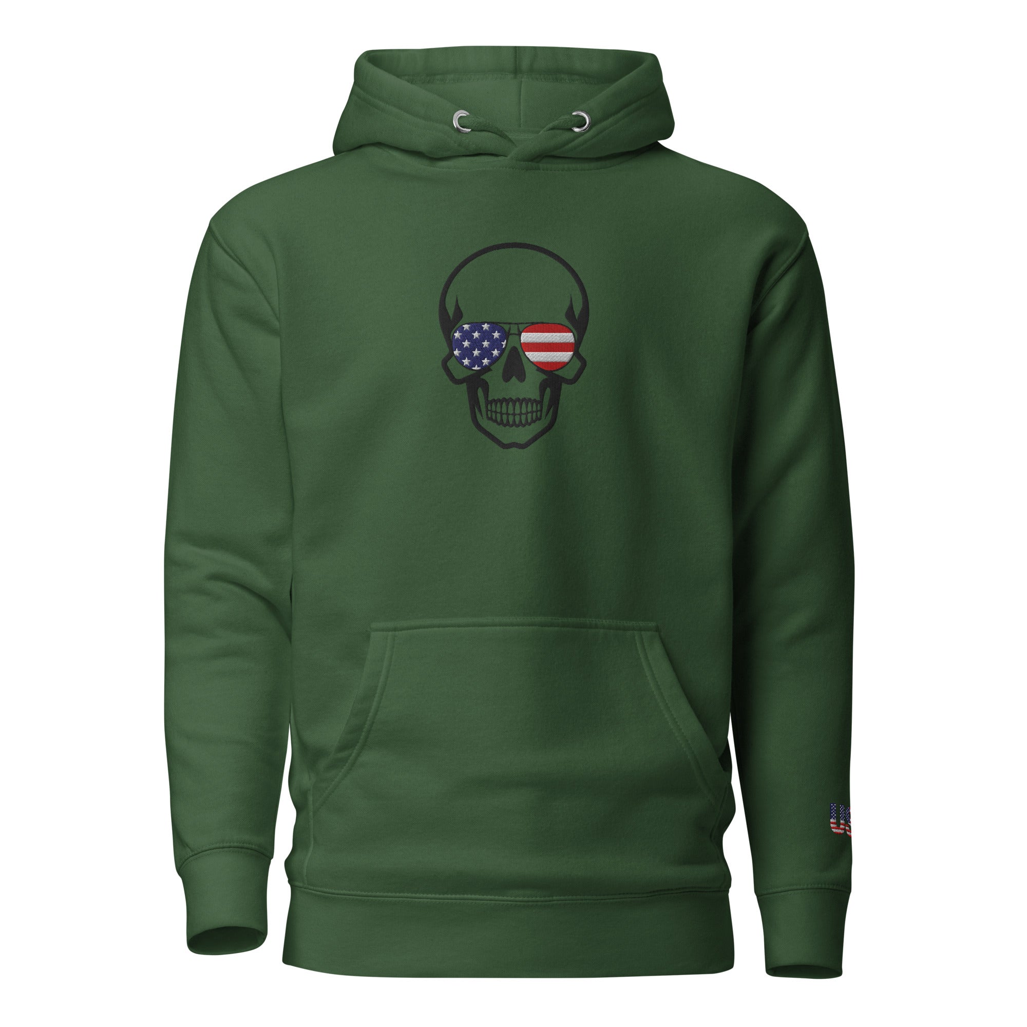 The most comfortable embroidered Hoodie you have ever seen - runs small so size up - 'Merica Merch