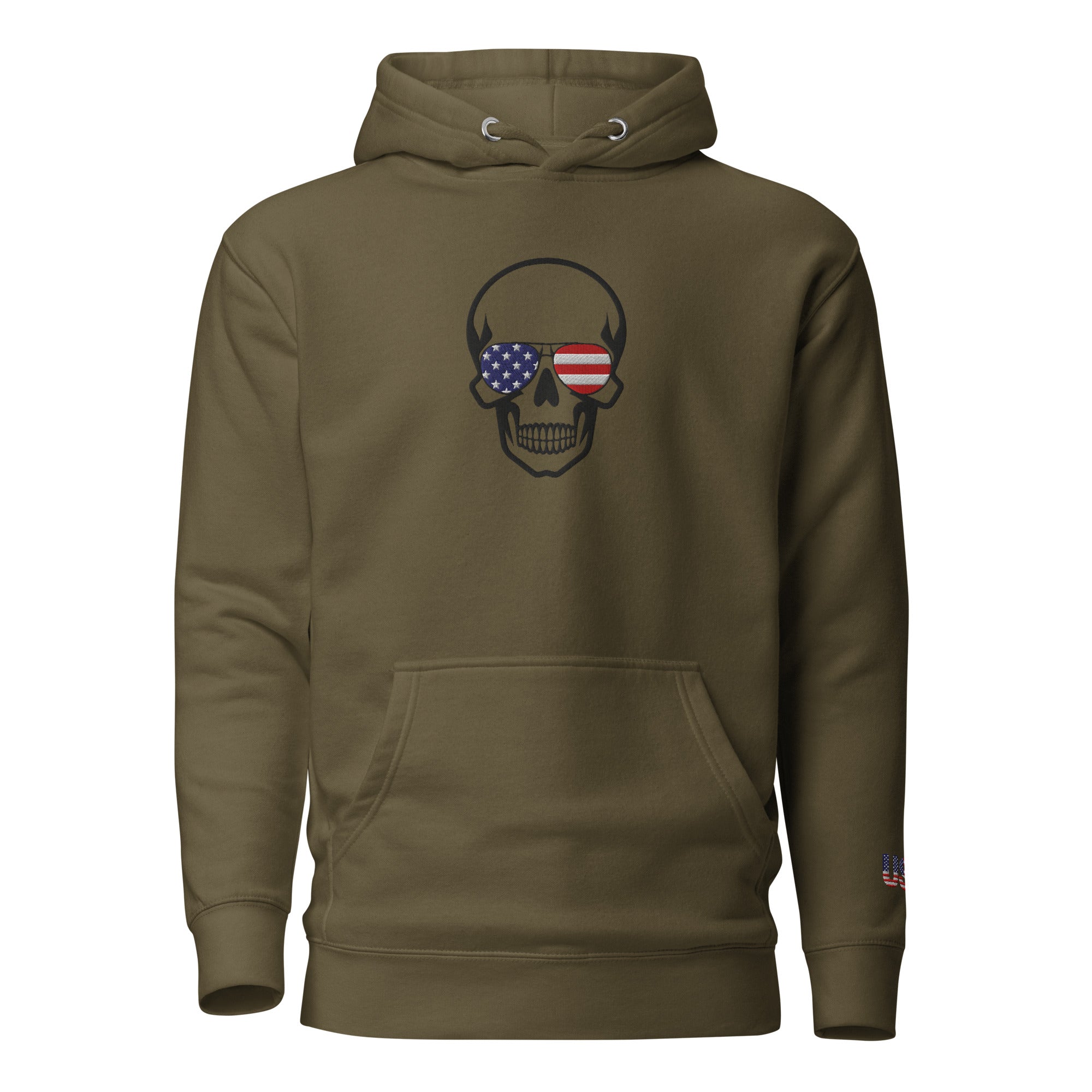 The most comfortable embroidered Hoodie you have ever seen - runs small so size up - 'Merica Merch