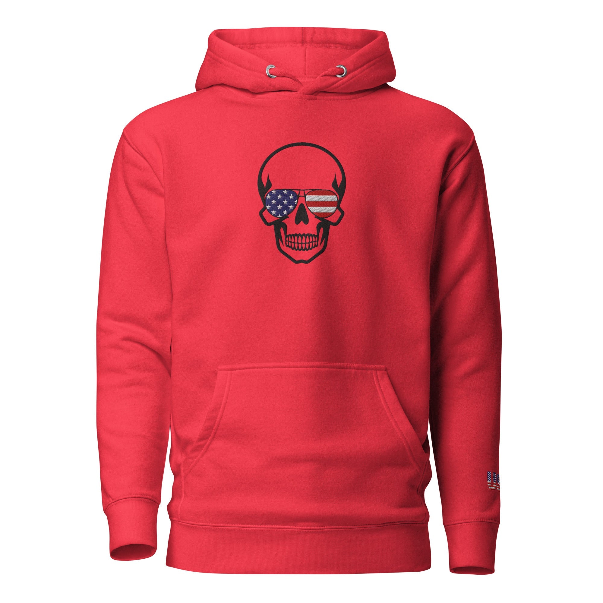 The most comfortable embroidered Hoodie you have ever seen - runs small so size up - 'Merica Merch