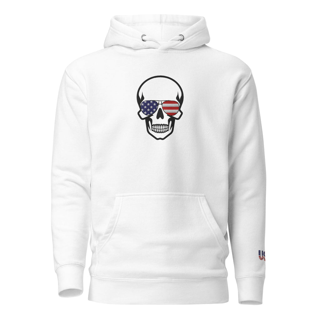 The most comfortable embroidered Hoodie you have ever seen - runs small so size up - 'Merica Merch