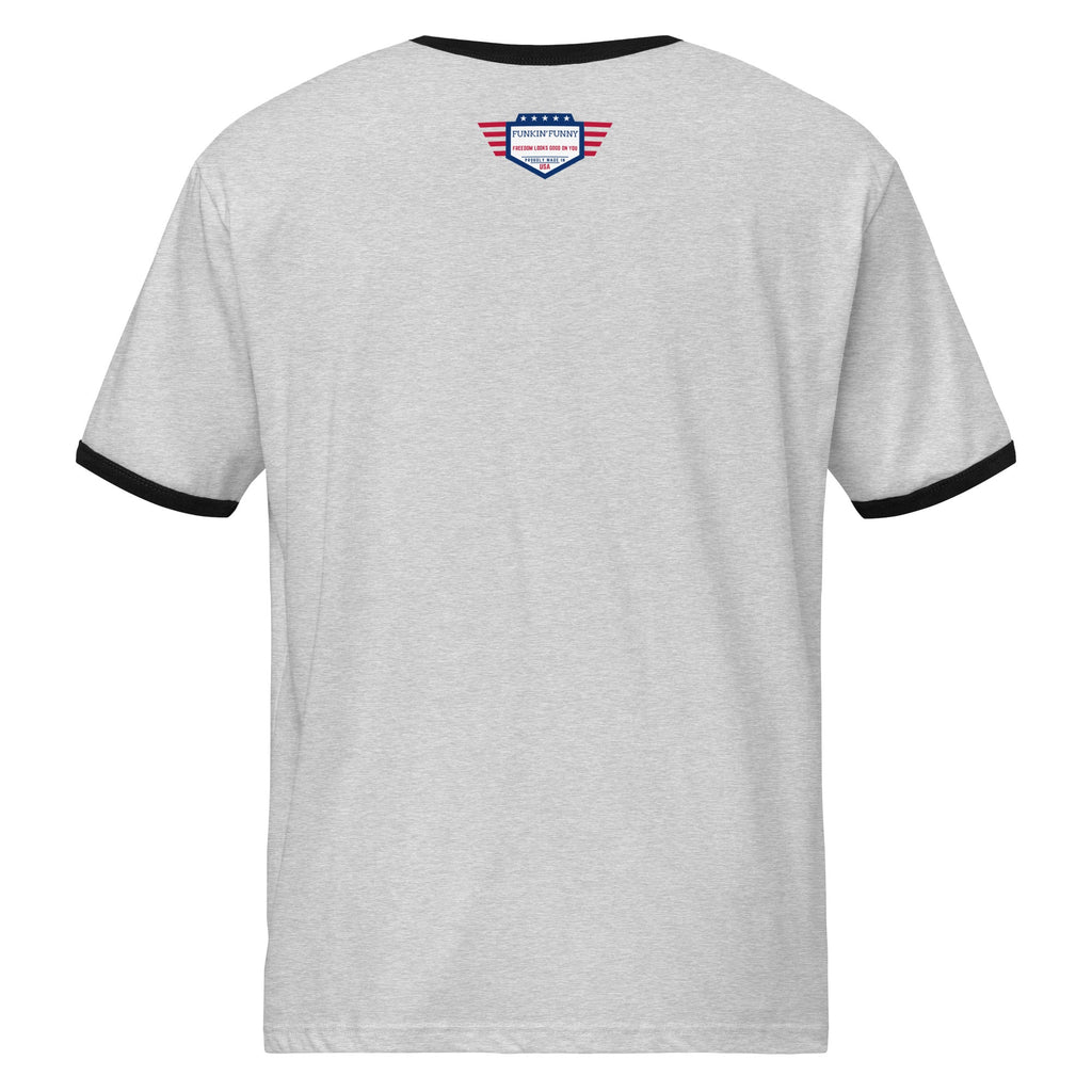 Mountainbiking - Because other sports require only one ball - Funny MTB - Black ringer t-shirt