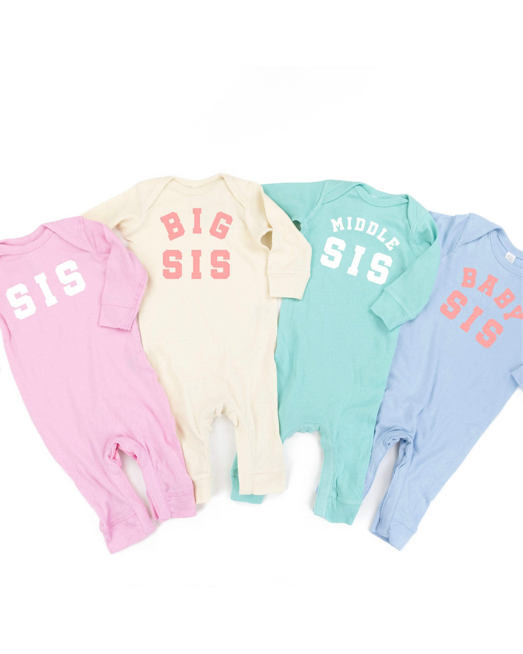 Varsity 'Sis' Sibling Tees - (Choose Your Role) - Baby Sleeper