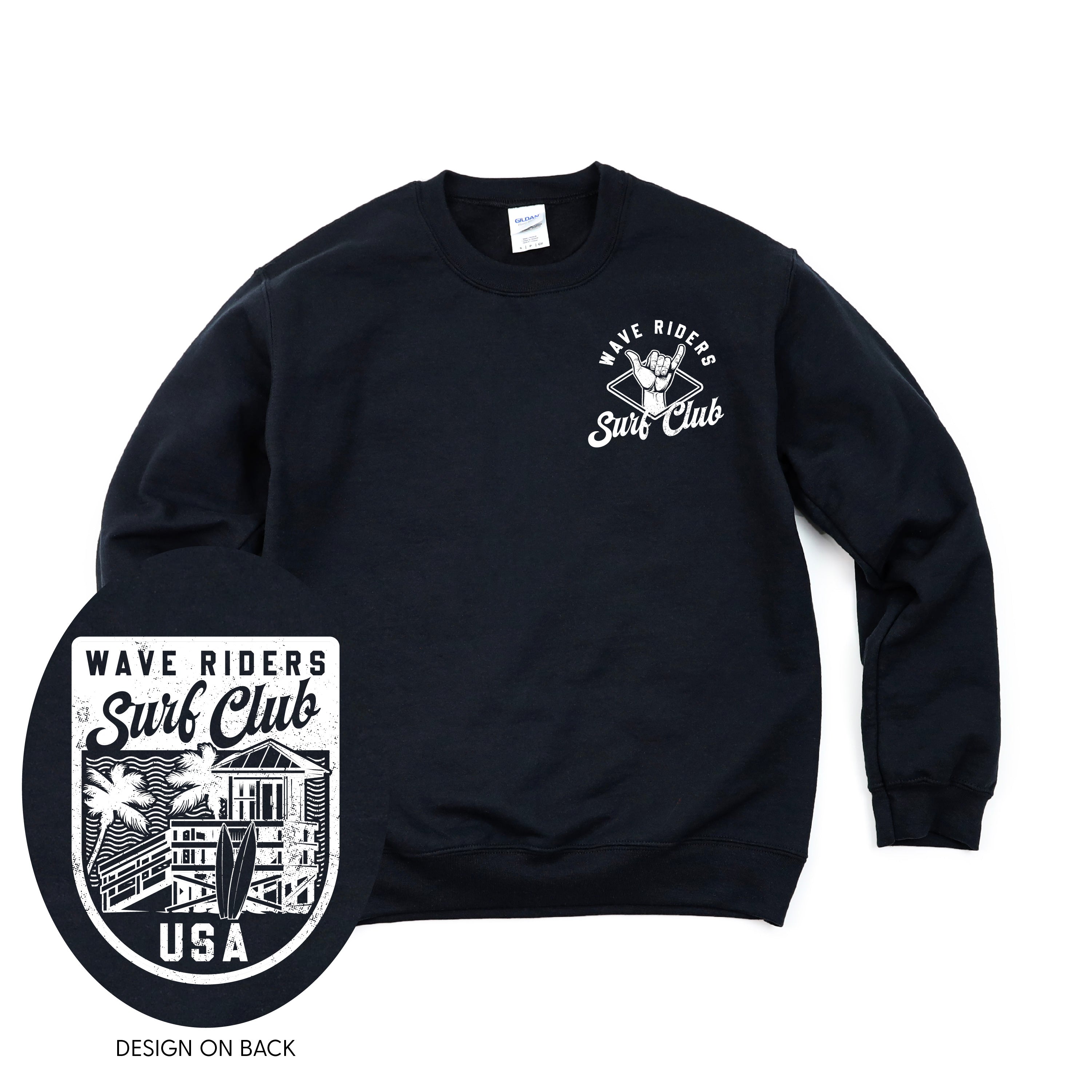 Wave Riders Surf Club (pf&b) - BASIC Fleece