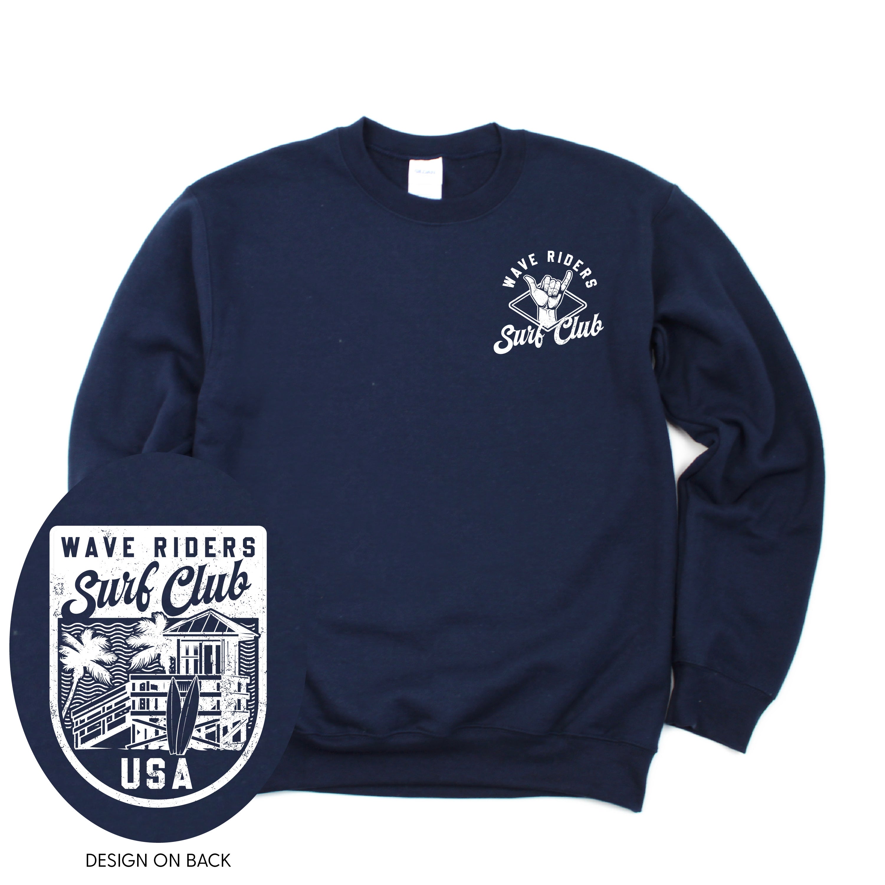 Wave Riders Surf Club (pf&b) - BASIC Fleece