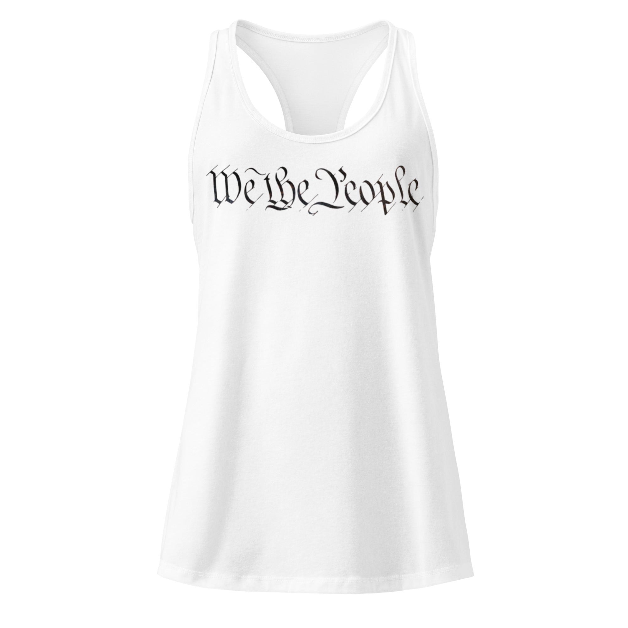 We the People - Women’s fitted racerback tank top