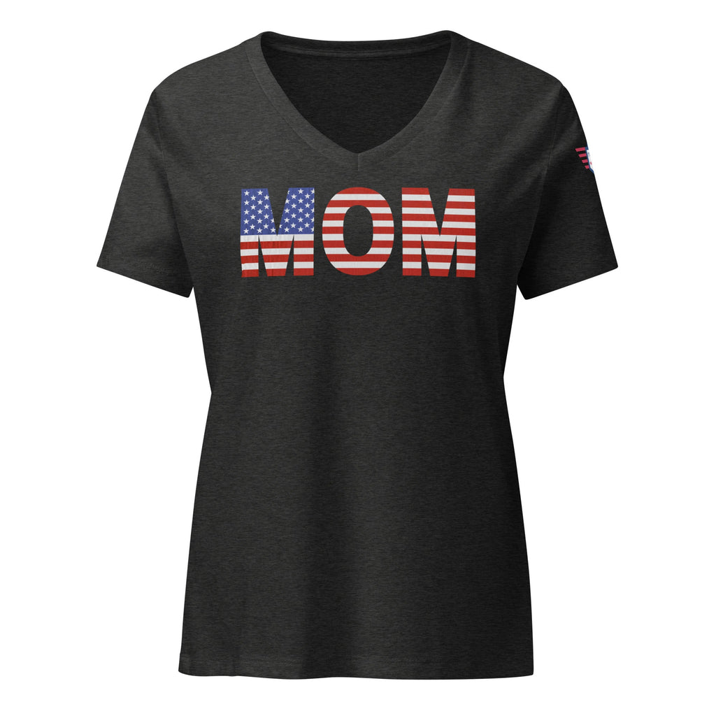 Mom USA - Women’s relaxed v-neck t-shirt