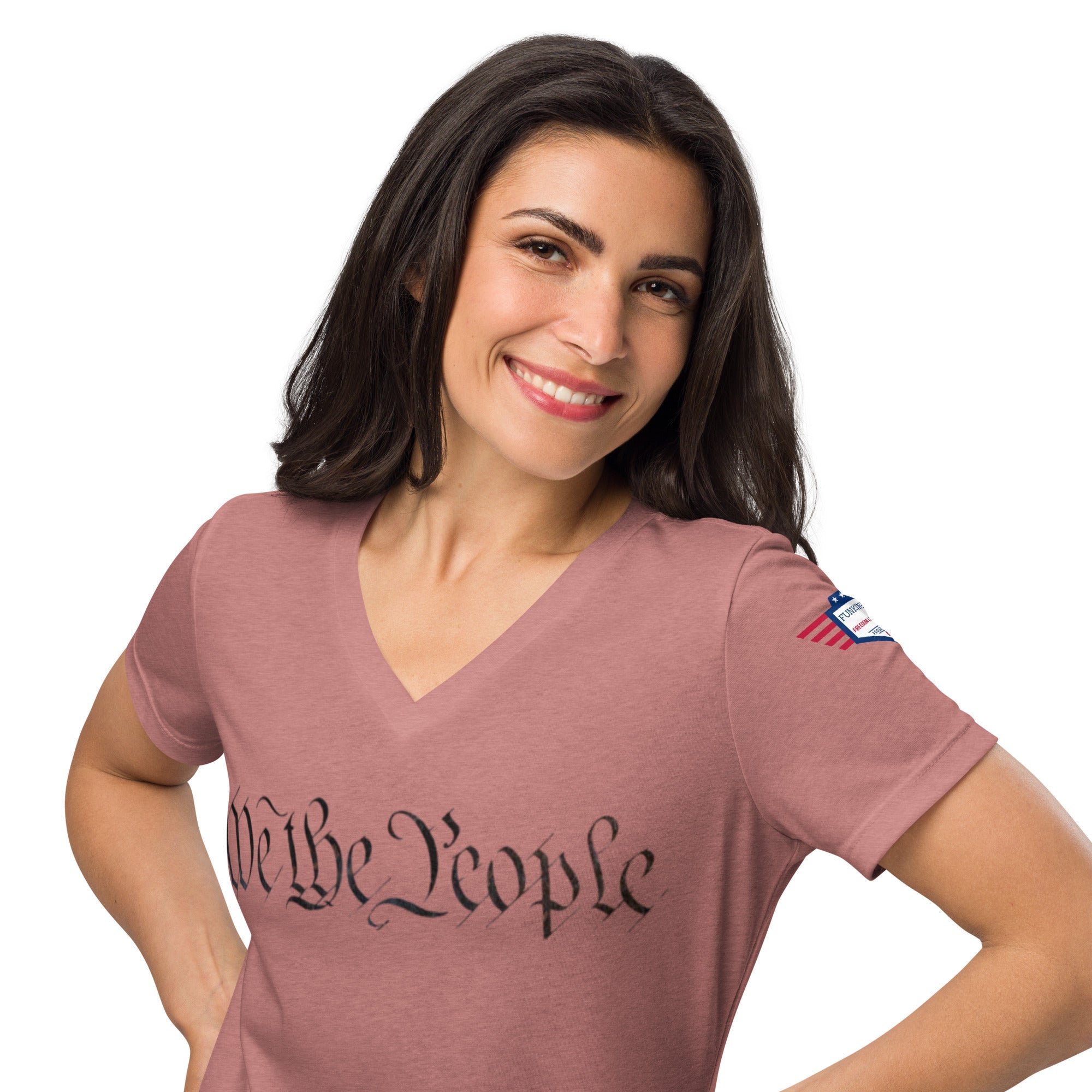 We the people - Women’s relaxed v-neck t-shirt