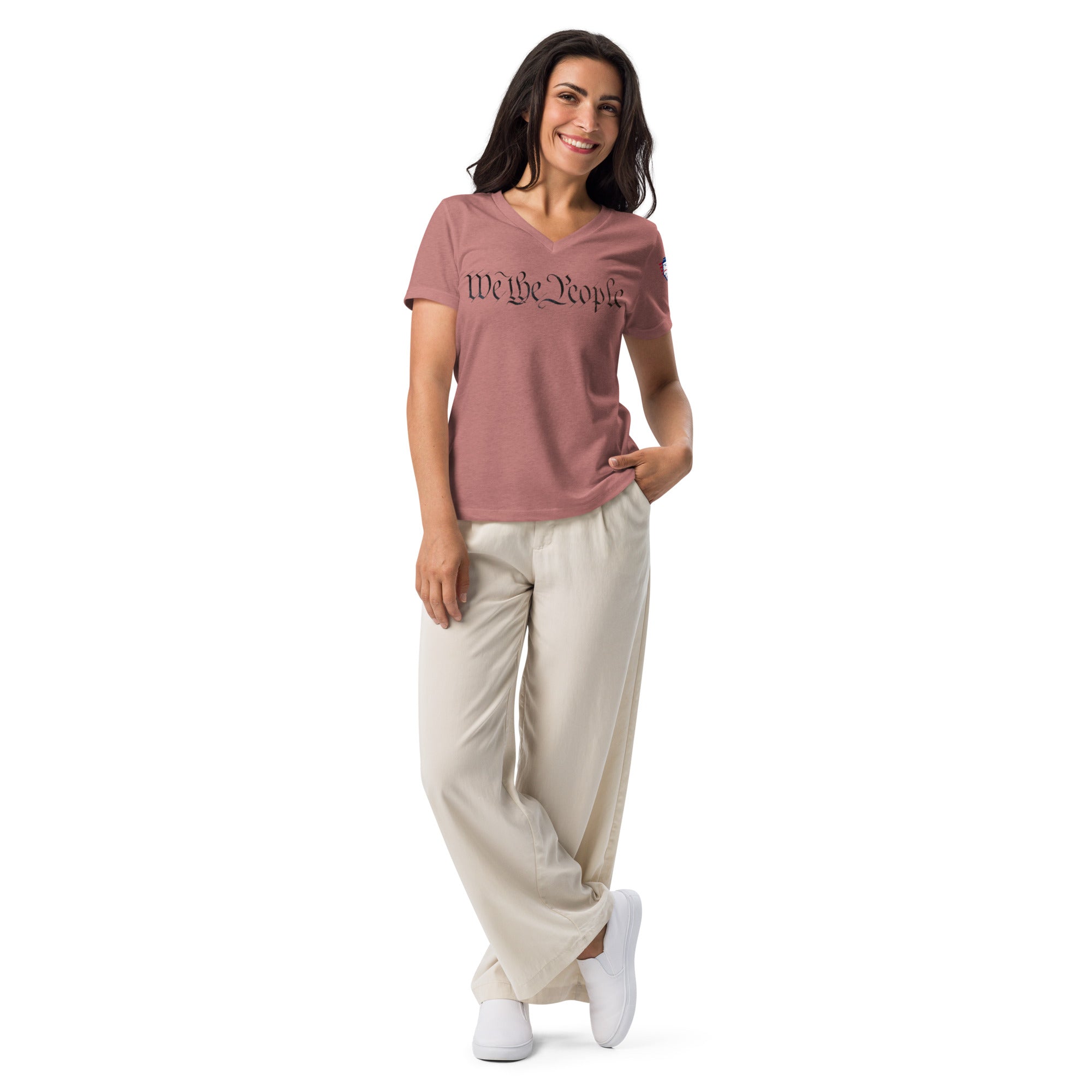 We the people - Women’s relaxed v-neck t-shirt