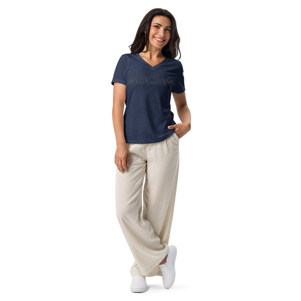 We the people - Women’s relaxed v-neck t-shirt