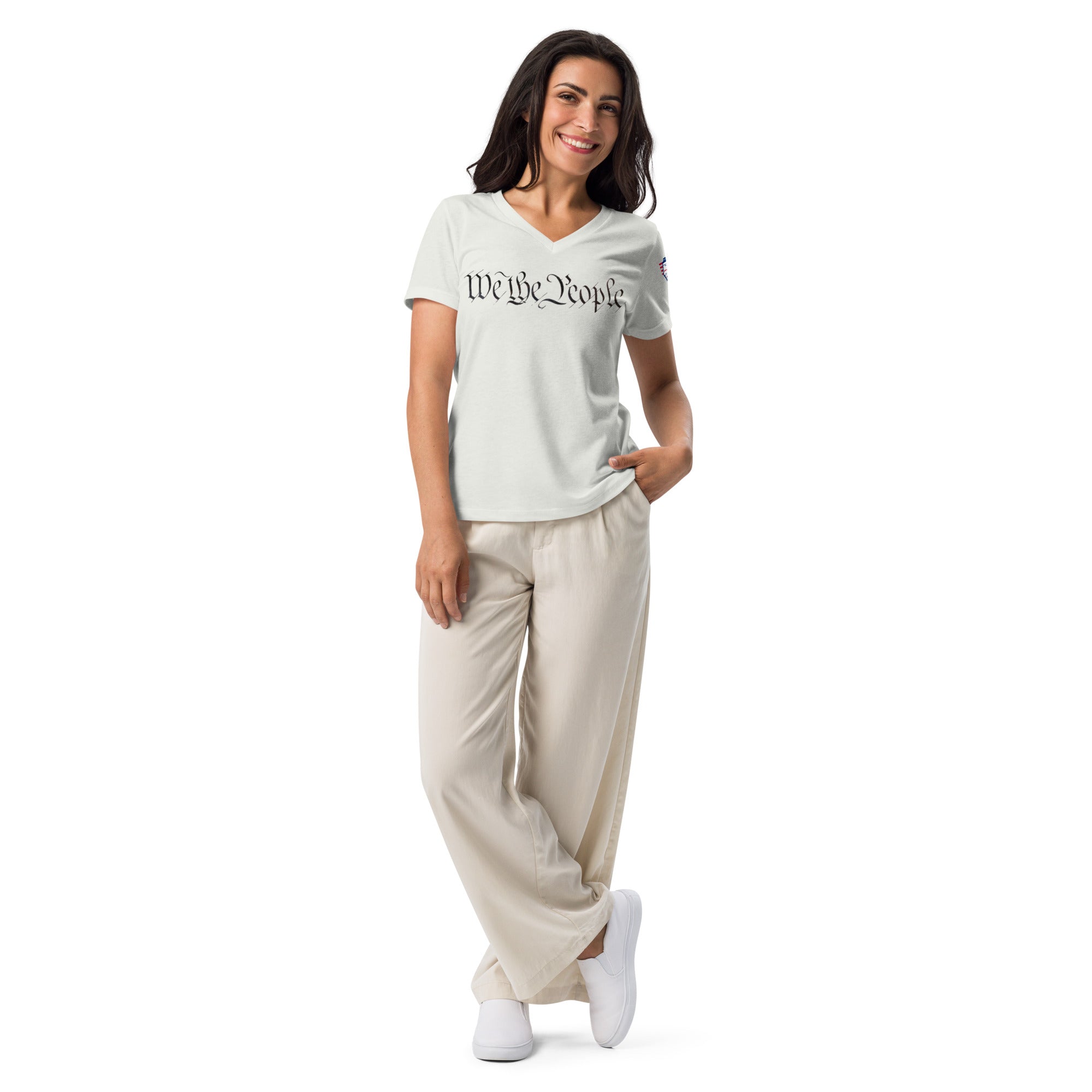 We the people - Women’s relaxed v-neck t-shirt