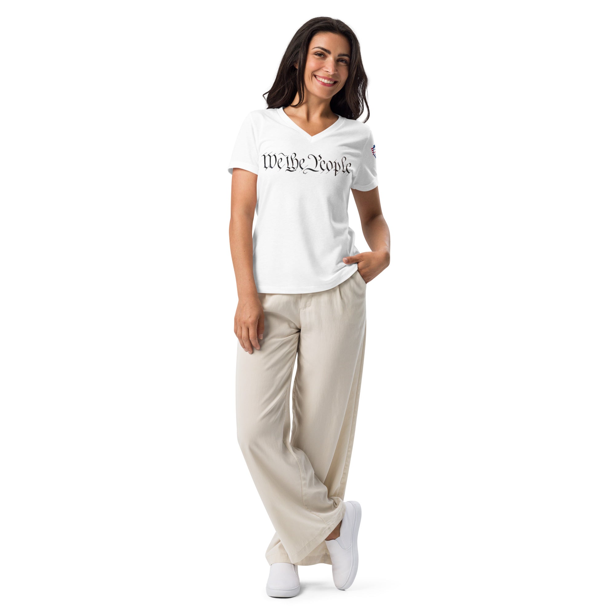 We the people - Women’s relaxed v-neck t-shirt