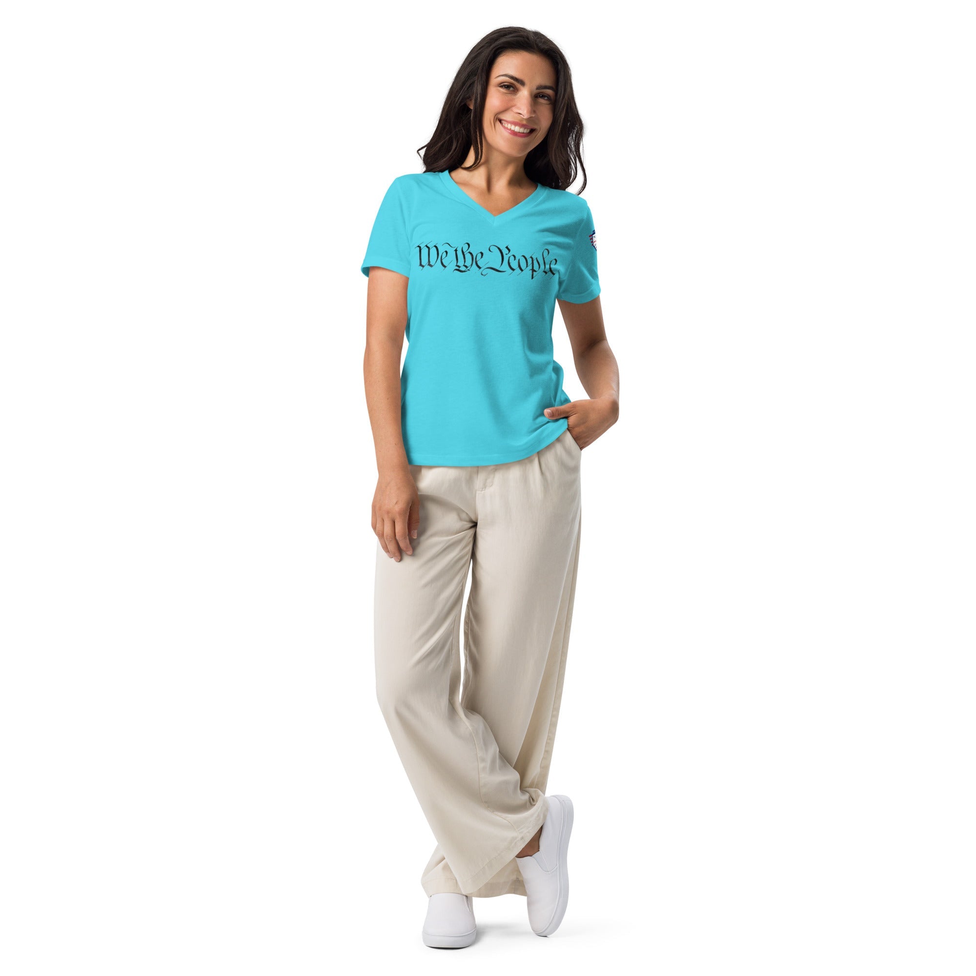 We the people - Women’s relaxed v-neck t-shirt