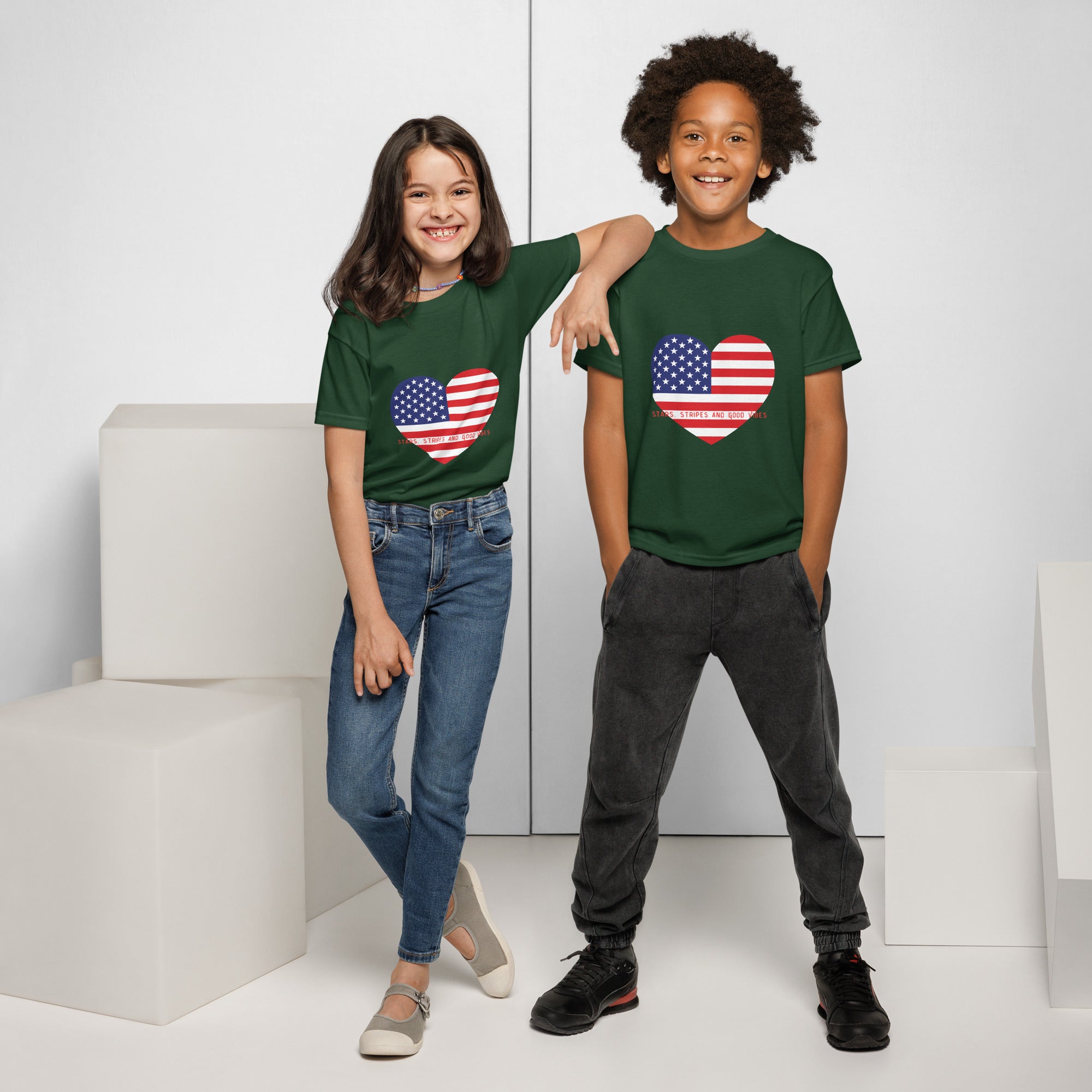 Stars Stripes and Good Vibes - Youth t-shirt